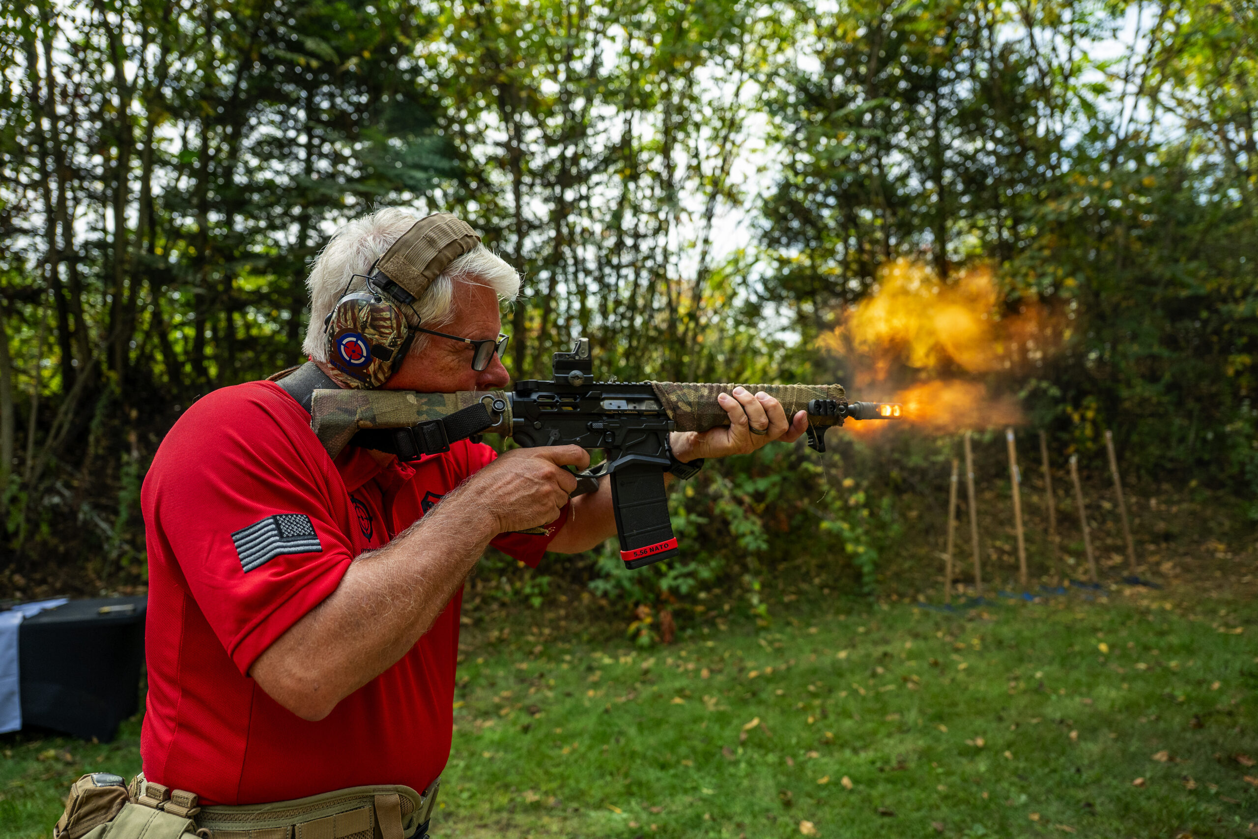 AR-15 muzzle flash