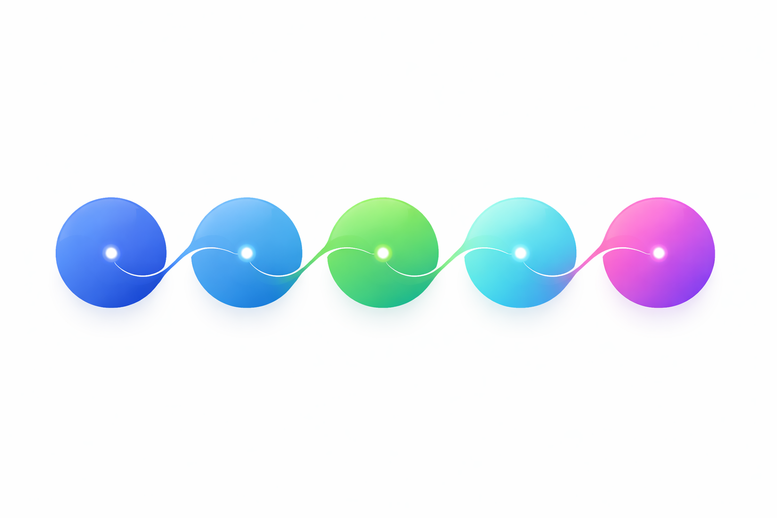 5 interconnected circles